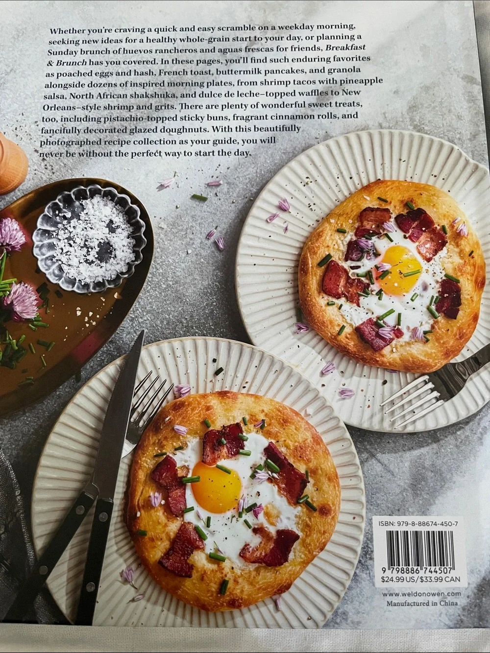 Williams Sonoma Breakfast & Brunch Cookbook - White Cover with Red Berries
